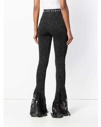 Черные брюки-клеш от Philipp Plein