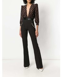 Черные брюки-клеш от Elisabetta Franchi