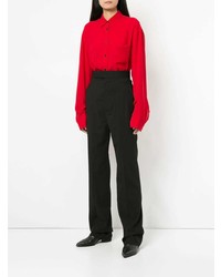 Черные брюки-клеш от Haider Ackermann