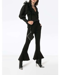 Черные брюки-клеш от Beaufille