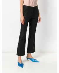 Черные брюки-клеш от N°21