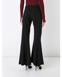 Черные брюки-клеш от Robert Wun