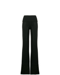 Черные брюки-клеш от Philipp Plein