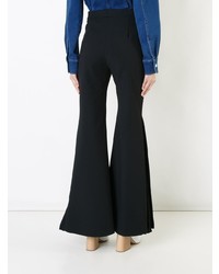 Черные брюки-клеш от Sara Battaglia