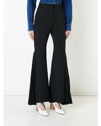 Черные брюки-клеш от Sara Battaglia