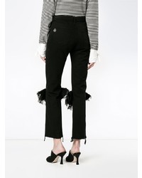 Черные брюки-клеш от Preen by Thornton Bregazzi