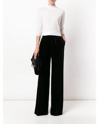 Черные брюки-клеш от Alberta Ferretti