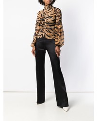 Черные брюки-клеш от De La Vali