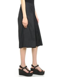 Черные брюки-кюлоты со складками от Public School