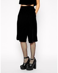 Черные брюки-кюлоты от Reclaimed Vintage