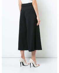 Черные брюки-кюлоты от Oscar de la Renta