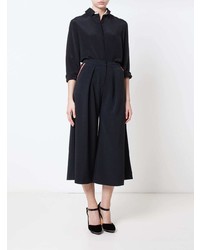 Черные брюки-кюлоты от Roksanda