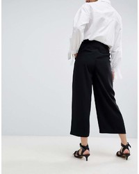 Черные брюки-кюлоты от Warehouse