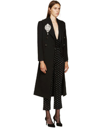 Женские черные брюки с принтом от Givenchy