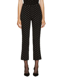Женские черные брюки с принтом от Givenchy