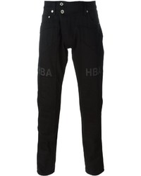 Мужские черные брюки с принтом от Hood by Air