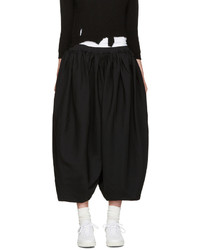 Женские черные брюки со складками от Comme des Garcons