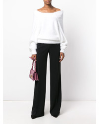 Женские черные брюки со складками от Alberta Ferretti