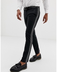Черные брюки чинос с принтом от Twisted Tailor