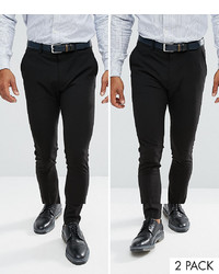 Черные брюки чинос от ASOS DESIGN