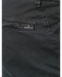 Черные брюки чинос от Stone Island