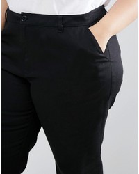 Женские черные брюки чинос от Asos
