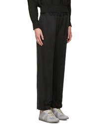 Женские черные брюки от MM6 MAISON MARGIELA