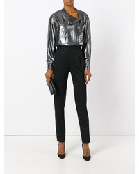 Женские черные брюки от Saint Laurent