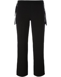 Женские черные брюки от MM6 MAISON MARGIELA