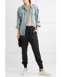 Женские черные брюки от Clu