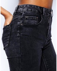 Черные вареные джинсы скинни от Asos