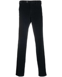 Черные вельветовые брюки чинос от Lardini