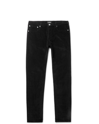 Мужские черные вельветовые джинсы от A.P.C.