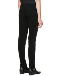 Мужские черные вельветовые джинсы от Saint Laurent