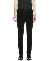 Мужские черные вельветовые джинсы от Saint Laurent