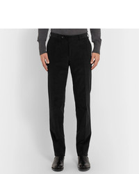 Мужские черные вельветовые классические брюки от Canali