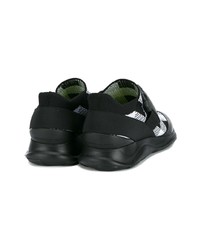 Женские черные высокие кеды в клетку от Christopher Kane