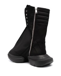 Мужские черные высокие кеды из плотной ткани от Rick Owens DRKSHDW