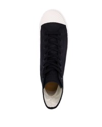 Мужские черные высокие кеды из плотной ткани от Loewe