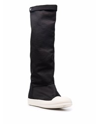 Мужские черные высокие кеды из плотной ткани от Rick Owens DRKSHDW