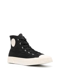 Мужские черные высокие кеды из плотной ткани от Misbhv