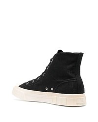 Мужские черные высокие кеды из плотной ткани от Misbhv