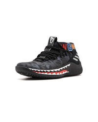 Мужские черные высокие кеды с камуфляжным принтом от adidas