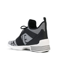 Женские черные высокие кеды с принтом от Kendall & Kylie