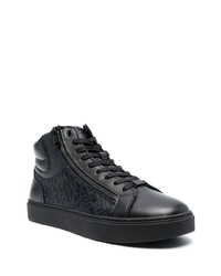 Мужские черные высокие кеды с принтом от Calvin Klein