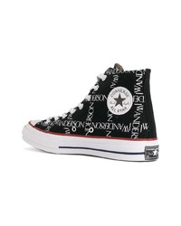 Мужские черные высокие кеды от Converse X JW Anderson