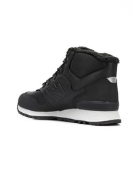 Мужские черные высокие кеды от New Balance