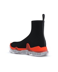 Женские черные высокие кеды от Swear