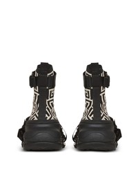 Мужские черные высокие кеды от Balmain