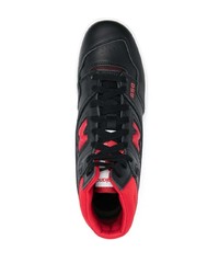 Мужские черные высокие кеды от New Balance